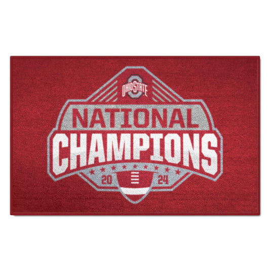 Official Ohio State 2024 National Champions Logo 19"x30" Starter Mat - Ohio State