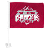 Official Ohio State 2024 National Champions Logo 11" x 14" Car Flag - Ohio State Buckeyes - Flyclothing LLC