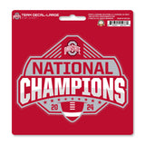 Official Ohio State 2024 National Champions Logo 8” x 8” Large Decal - Ohio State Buckeyes - Flyclothing LLC