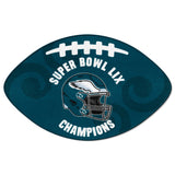 Philadelphia Eagles Super Bowl LIX Champions Football Mat - Philadelphia Eagles - Flyclothing LLC