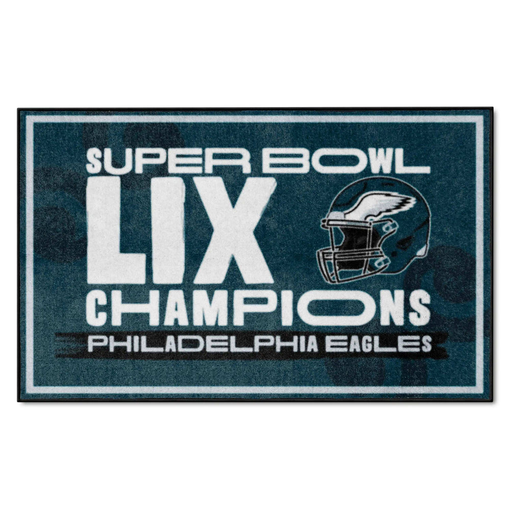 Philadelphia Eagles Super Bowl LIX Champions 4x6 Rug - Philadelphia Eagles - Flyclothing LLC