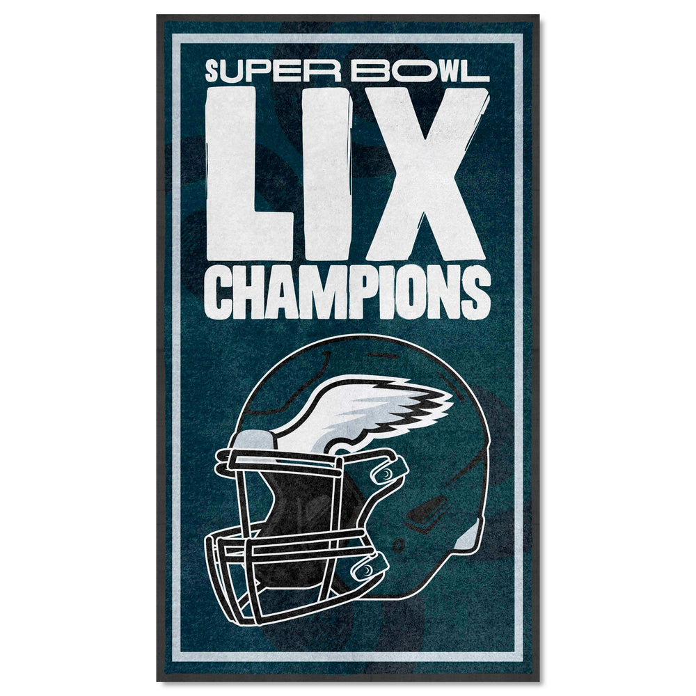 Philadelphia Eagles Super Bowl LIX Champions 3X5 Logo Mat Portrait - Philadelphia Eagles - Flyclothing LLC