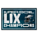 Philadelphia Eagles Super Bowl LIX Champions 4X6 Logo Mat Landscape - Philadelphia Eagles - Flyclothing LLC