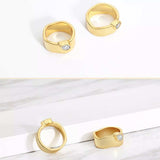 18K Gold-Plated Minimalist Design Ring - Trendsi - Flyclothing LLC