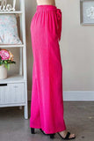 Heimish Full Size Front Tie Pants with Paperbag Waistband Plus Size - Trendsi - Flyclothing LLC