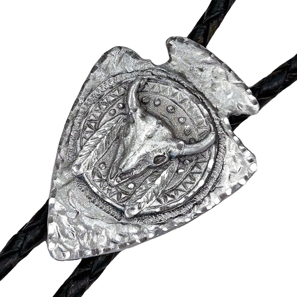 Rockmount Ranch Ware Arrowhead with Skull Western Bolo Tie - Rockmount Clothing - Flyclothing LLC