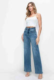 bytos Full Size High Rise Wide Leg Jeans with Pockets - Trendsi - Flyclothing LLC