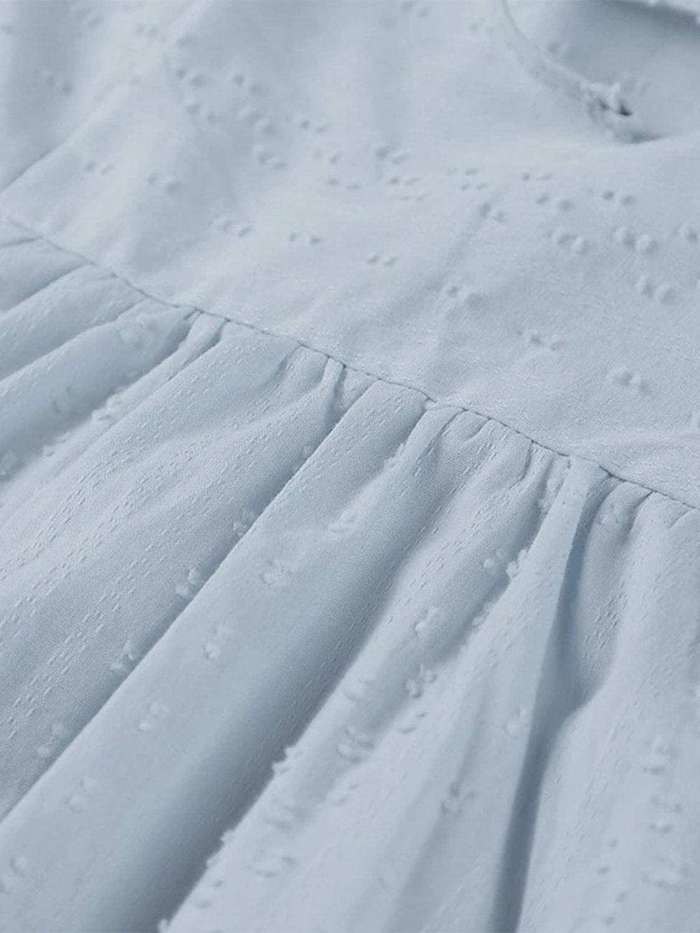 Full Size Tied Three-Quarter Sleeve Mini Dress - Trendsi - Flyclothing LLC