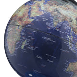 18" Blue Black And Navy Polyresin Dual Globe - Homeroots