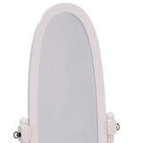 White Oval Cheval Standing Mirror - Homeroots - Flyclothing LLC