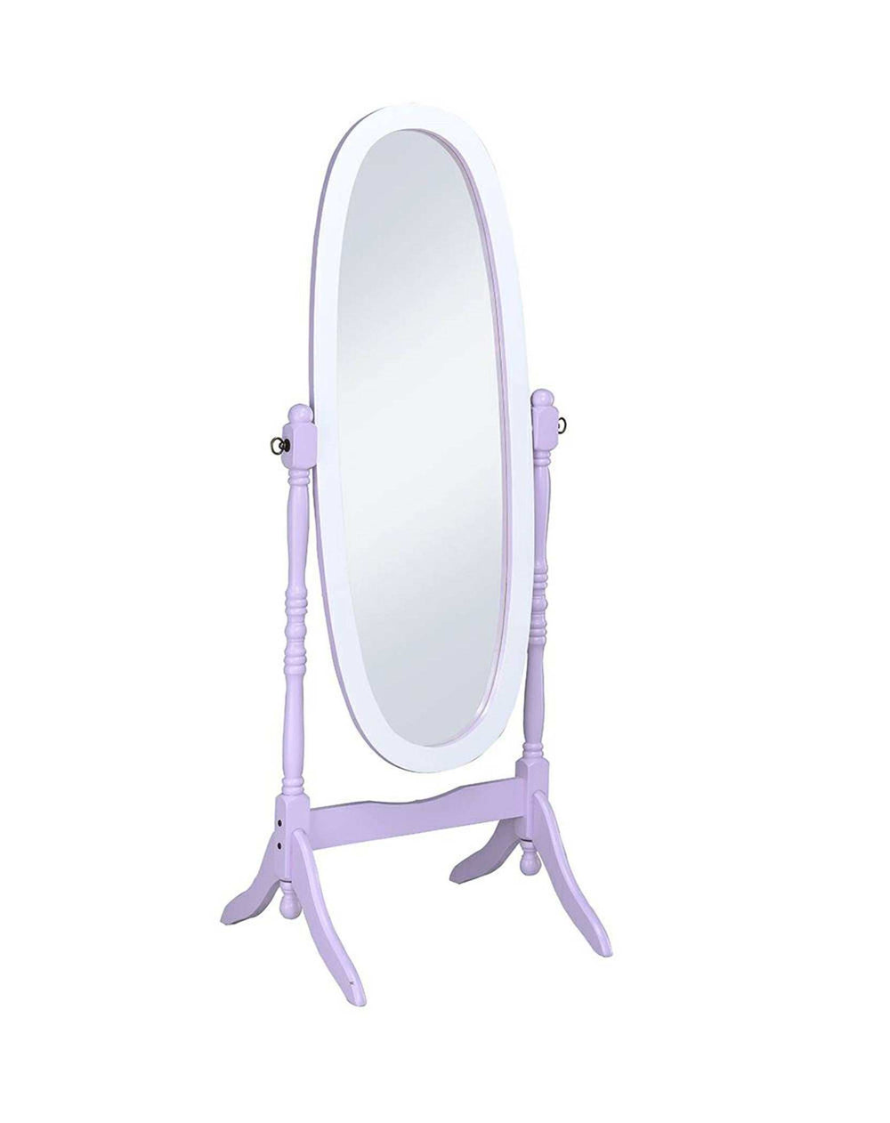 Purple Oval Cheval Standing Solid Wood Mirror - Homeroots - Flyclothing LLC