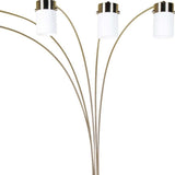 Five Light Gold Metal Floor Lamp - Homeroots - Flyclothing LLC