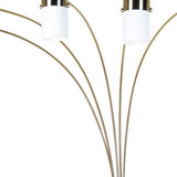 Five Light Gold Metal Floor Lamp - Homeroots - Flyclothing LLC