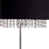 Bling Glam Black and Faux Crystal Rectangular Table Lamp - Homeroots - Flyclothing LLC