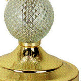 Vintage Gold Glass Chandelier Table Lamp - Homeroots - Flyclothing LLC