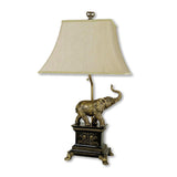 Antique Elephant Table Lamp - Homeroots - Flyclothing LLC