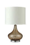 Brown Textured Glass Table Lamp - Homeroots - Flyclothing LLC