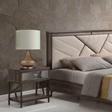 Brown Textured Glass Table Lamp - Homeroots - Flyclothing LLC