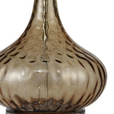 Brown Textured Glass Table Lamp - Homeroots - Flyclothing LLC