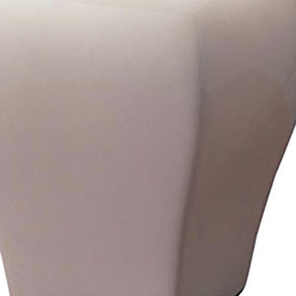 13" White Ceramic Bedside Table Lamp With Off-White Shade - Homeroots - Flyclothing LLC