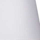 29" Silver Metal Table Lamp With White Classic Empire Shade - Homeroots - Flyclothing LLC