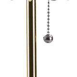 20" Gold Metal Bedside Table Lamp With Clear Drum Shade - Homeroots - Flyclothing LLC