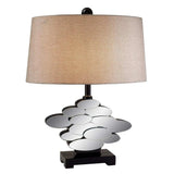Beautiful Bronzed Table Lamp with Glass Accents - Homeroots - Flyclothing LLC