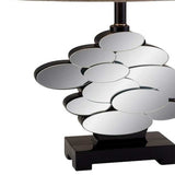 Beautiful Bronzed Table Lamp with Glass Accents - Homeroots - Flyclothing LLC