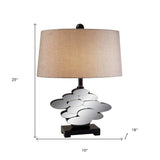 Beautiful Bronzed Table Lamp with Glass Accents - Homeroots - Flyclothing LLC