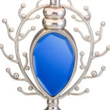 Dazzling Faux Turquoise Pendent Silver Table Lamp - Homeroots - Flyclothing LLC