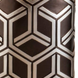Deep Brown and Silver Geo Weave Table Lamp - Homeroots - Flyclothing LLC