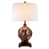 Brown Metallic Mosaic Design Table Lamp - Homeroots - Flyclothing LLC