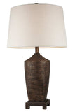 Fantastic Rustic Ribbed Bronze Table Lamp - Homeroots - Flyclothing LLC