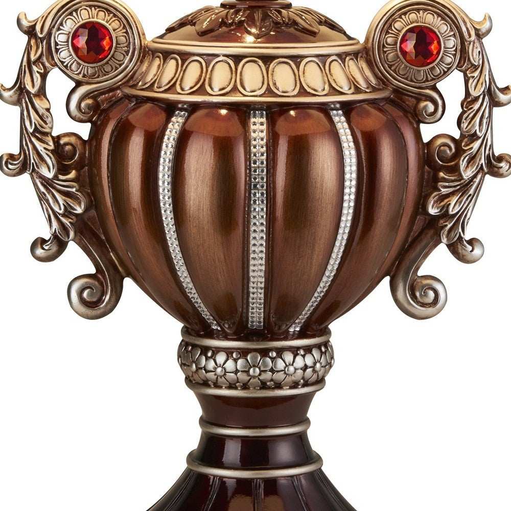 Tall Bronze Urn Shaped Table Lamp - Homeroots - Flyclothing LLC