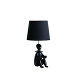 21” Black Sculptural Clown Phone Holder Desk Lamp - Homeroots - Flyclothing LLC