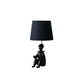 21” Black Sculptural Clown Phone Holder Desk Lamp - Homeroots - Flyclothing LLC
