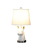 21" Silver Bedside Table Lamp With White Empire Shade - Homeroots - Flyclothing LLC