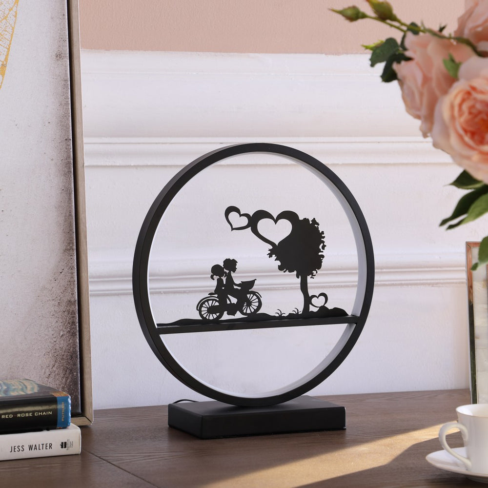 13" Black Bedside Led Table Lamp - Homeroots - Flyclothing LLC
