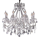 Candle Style Empire Eight Light Transparent Glass Led Ceiling Light - Homeroots - Flyclothing LLC