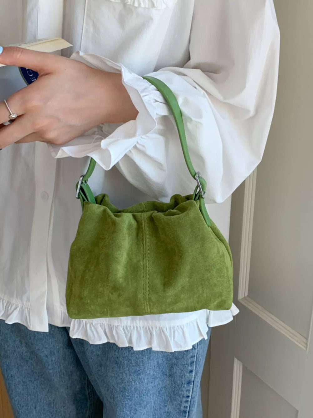 Suede Adjustable Strap Crossbody Bag - Trendsi - Flyclothing LLC