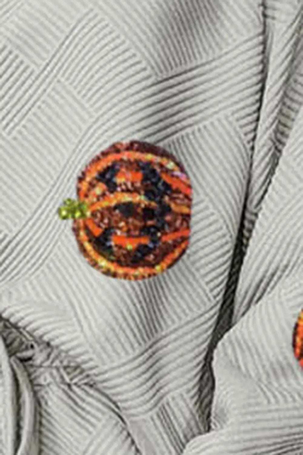 Sequin Patch Pumpkin Top and Pants Set - Trendsi - Flyclothing LLC