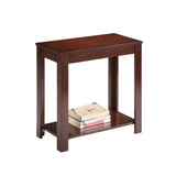 24" Brown End Table With Shelf - Homeroots - Flyclothing LLC