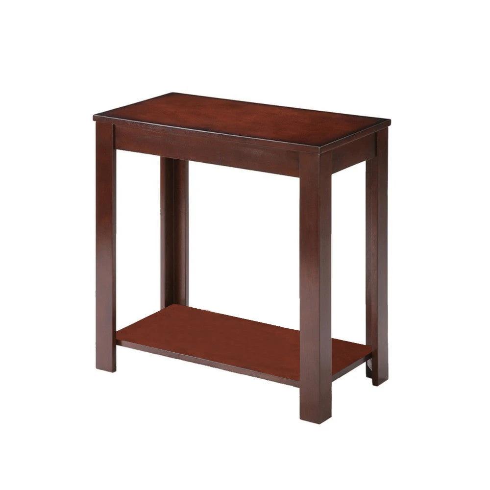 24" Brown End Table With Shelf - Homeroots - Flyclothing LLC