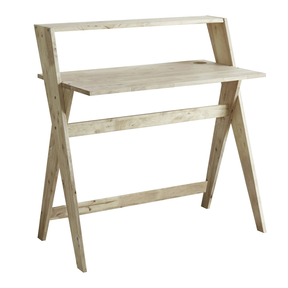 20" Natural Wood Writing Desk - Homeroots - Flyclothing LLC