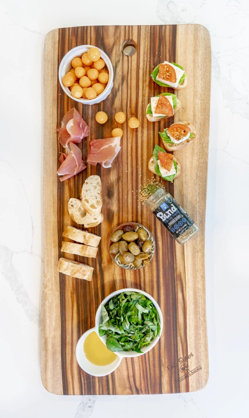 35" Artisan Organic Natural Wood Anti Bacterial Cutting Board - Homeroots - Flyclothing LLC