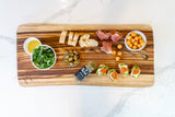 35" Artisan Organic Natural Wood Anti Bacterial Cutting Board - Homeroots - Flyclothing LLC