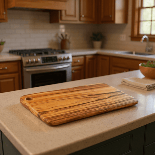 Natural Rounded Rectangle Anti-Bacterial Cutting Board - Homeroots - Flyclothing LLC