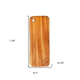 Natural Rounded Rectangle Narrow Anti-Bacterial Cutting Board - Homeroots - Flyclothing LLC