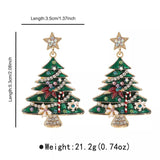 Christmas Tree Dangle Earrings - Trendsi - Flyclothing LLC