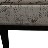 Black and White Vintage Postcard Print Dual Lift Storage Bench - Homeroots - Flyclothing LLC